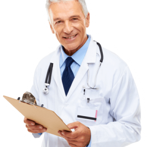image of doctor with clipboard