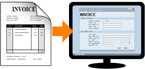 Match paper invoice to computer invoice