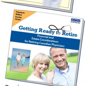 Image of two books, one a retirement and estate guide, the other a medical practice closure guide.